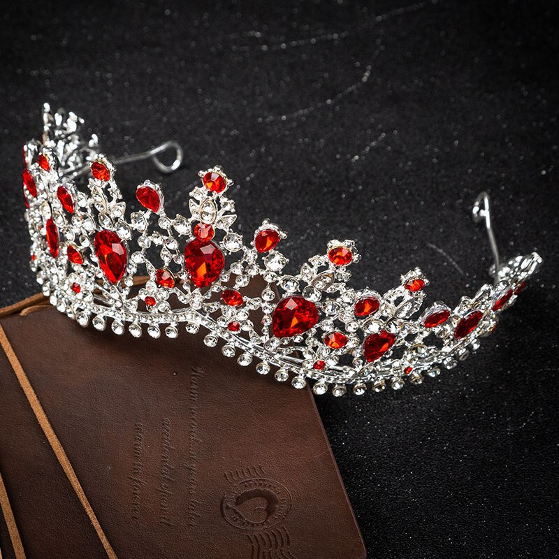 Crystal Big Queen Crowns Bridal Wedding Hair Accessories Jewelry Bride Tiaras Headbands