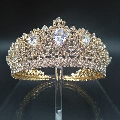 Bling Wedding Crown Diadem Tiara With Zirconia Crystal Tiaras and Crowns