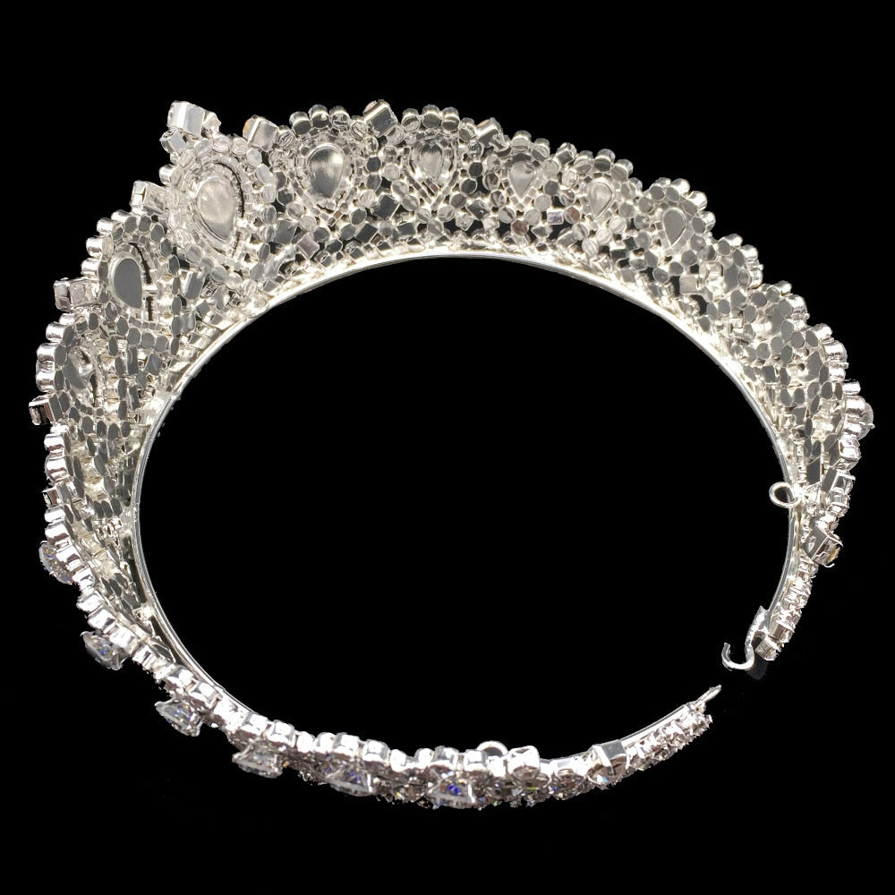 Bling Wedding Crown Diadem Tiara With Zirconia Crystal Tiaras and Crowns