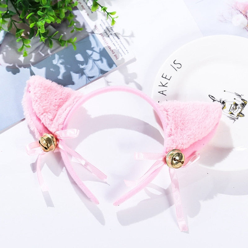 Lovely Cat Ear Hair Wear Anime Cosplay Costume Plush Hairband