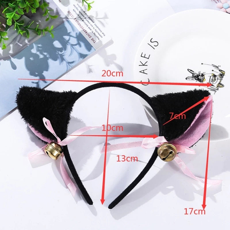 Lovely Cat Ear Hair Wear Anime Cosplay Costume Plush Hairband