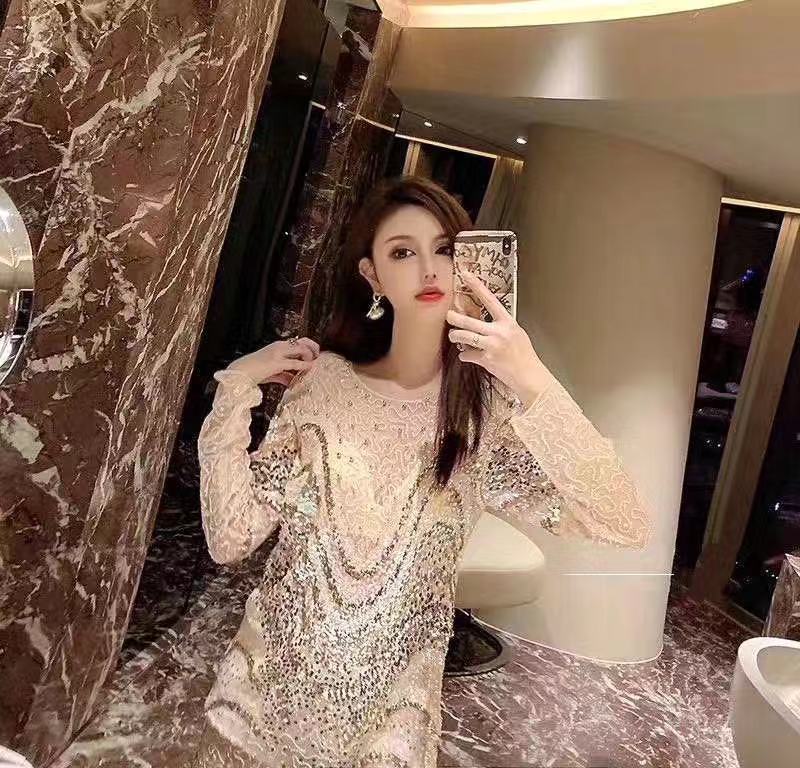 Sequin Shirt Silver Sequin Top Tee Club Women Shirt Camiseta Mujer Verano Long Sleeve Blusas Feminina Gold