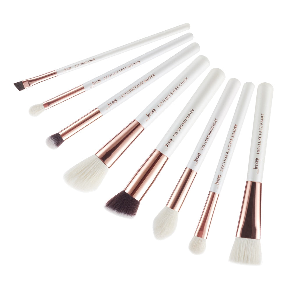 Makeup Brushes Set Pearl-White-Rose-Gold Pinceaux Maquillage Cosmetic Tools Eyeshadow Powder Definer 6-25pcs