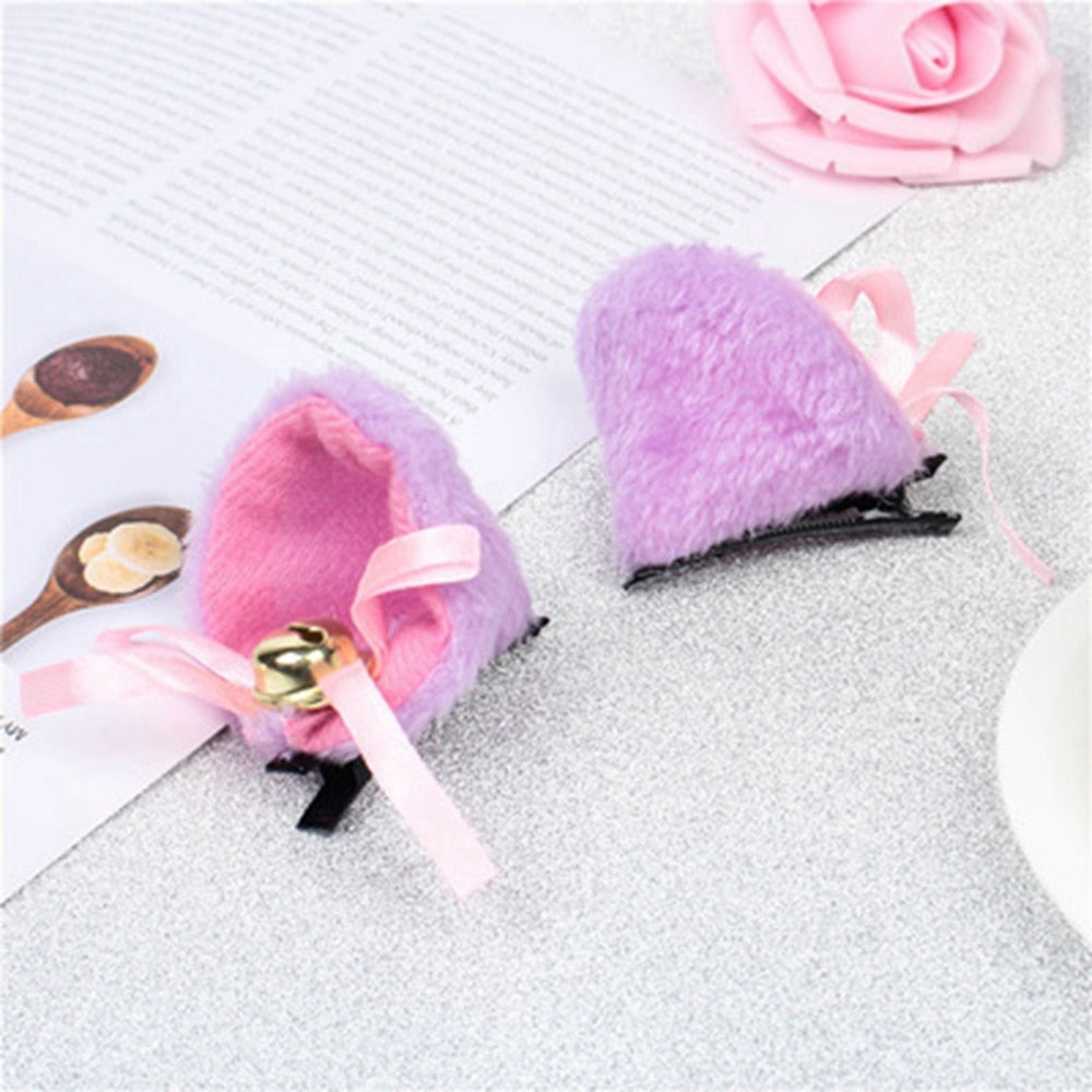 Lovely Cat Ear Hair Wear Anime Cosplay Costume Plush Hairband