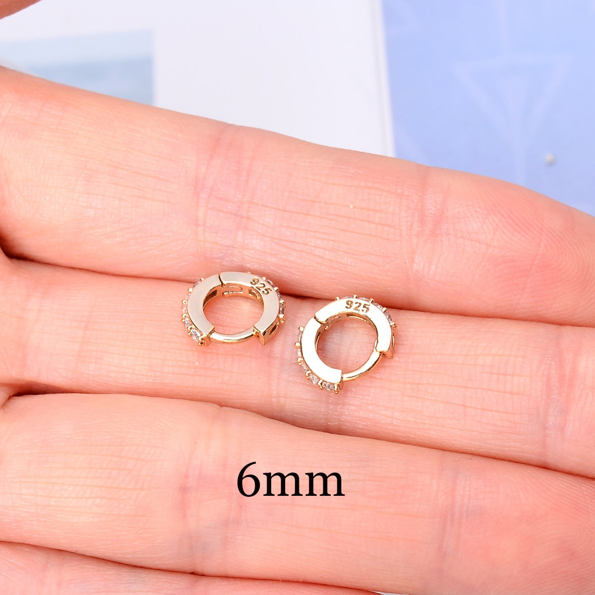 2 Pcs Rainbow Tiny Rings Cartilage Small Helix Piercing Conch Earlobe Tragus Circle