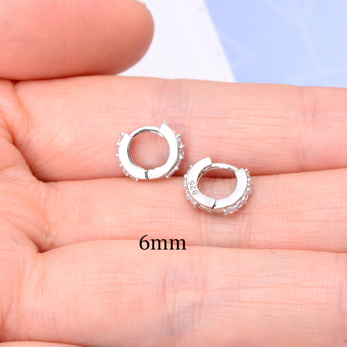 2 Pcs Rainbow Tiny Rings Cartilage Small Helix Piercing Conch Earlobe Tragus Circle