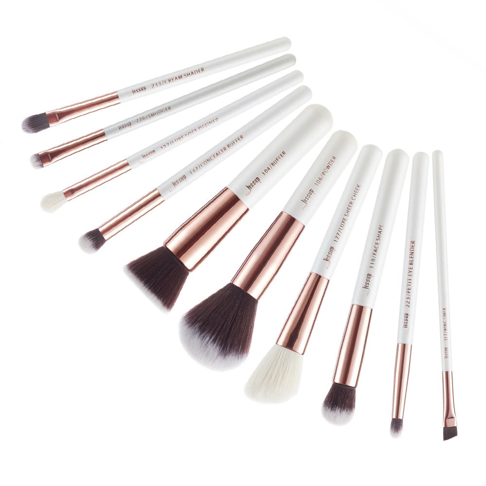 Makeup Brushes Set Pearl-White-Rose-Gold Pinceaux Maquillage Cosmetic Tools Eyeshadow Powder Definer 6-25pcs