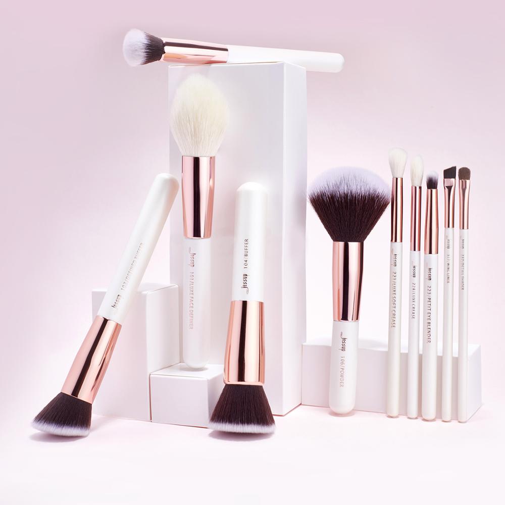 Makeup Brushes Set Pearl-White-Rose-Gold Pinceaux Maquillage Cosmetic Tools Eyeshadow Powder Definer 6-25pcs