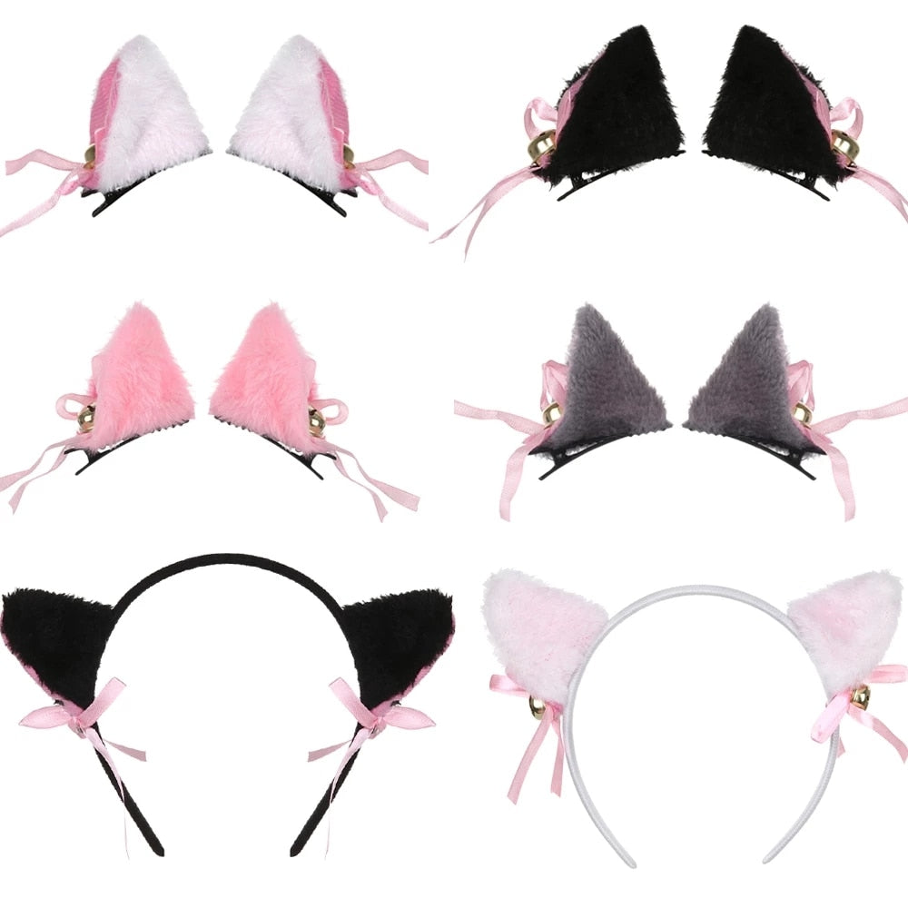 Lovely Cat Ear Hair Wear Anime Cosplay Costume Plush Hairband