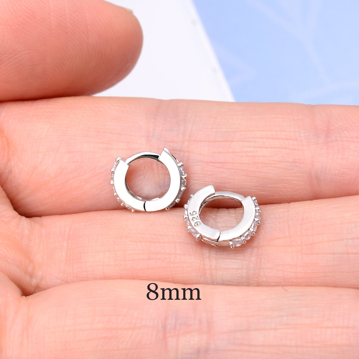 2 Pcs Rainbow Tiny Rings Cartilage Small Helix Piercing Conch Earlobe Tragus Circle