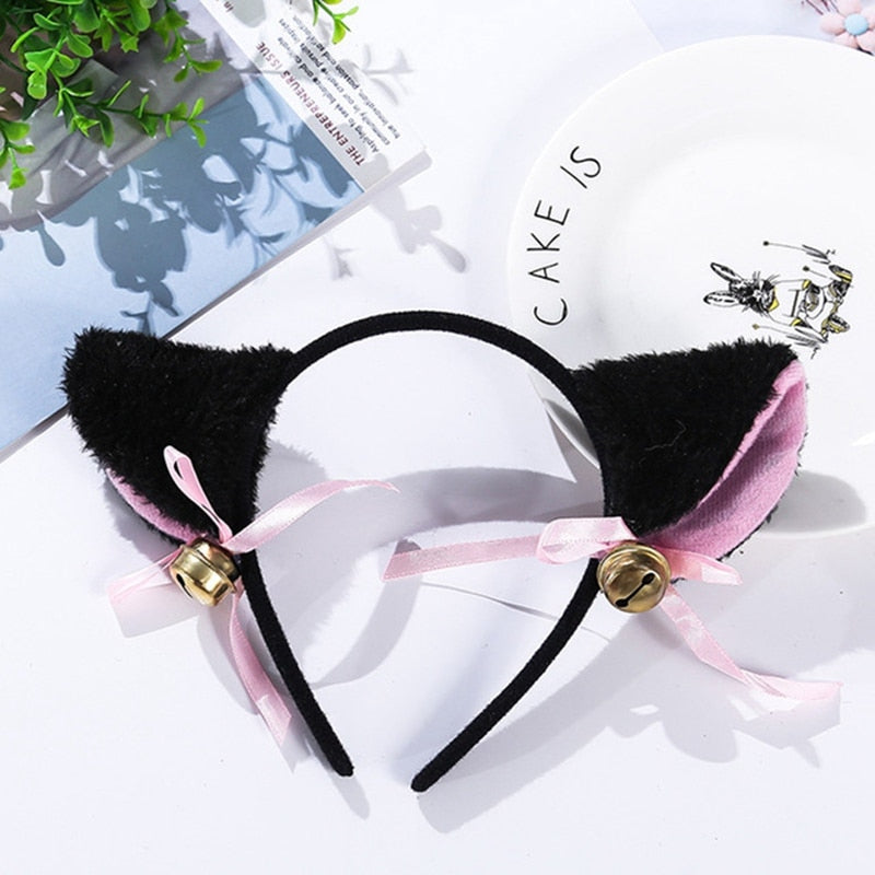 Lovely Cat Ear Hair Wear Anime Cosplay Costume Plush Hairband