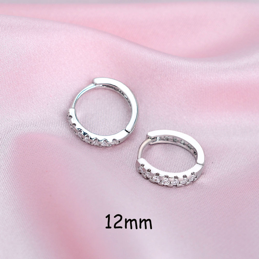 2 Pcs Rainbow Tiny Rings Cartilage Small Helix Piercing Conch Earlobe Tragus Circle