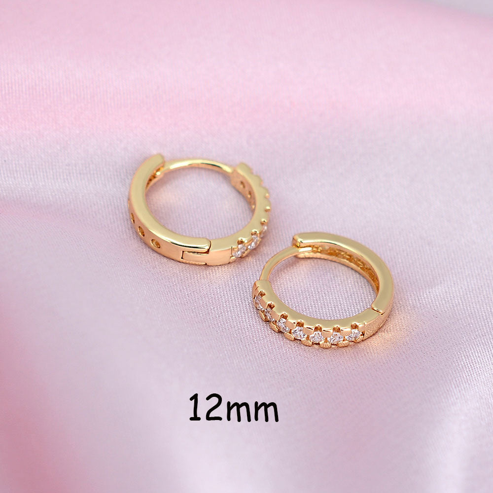 2 Pcs Rainbow Tiny Rings Cartilage Small Helix Piercing Conch Earlobe Tragus Circle