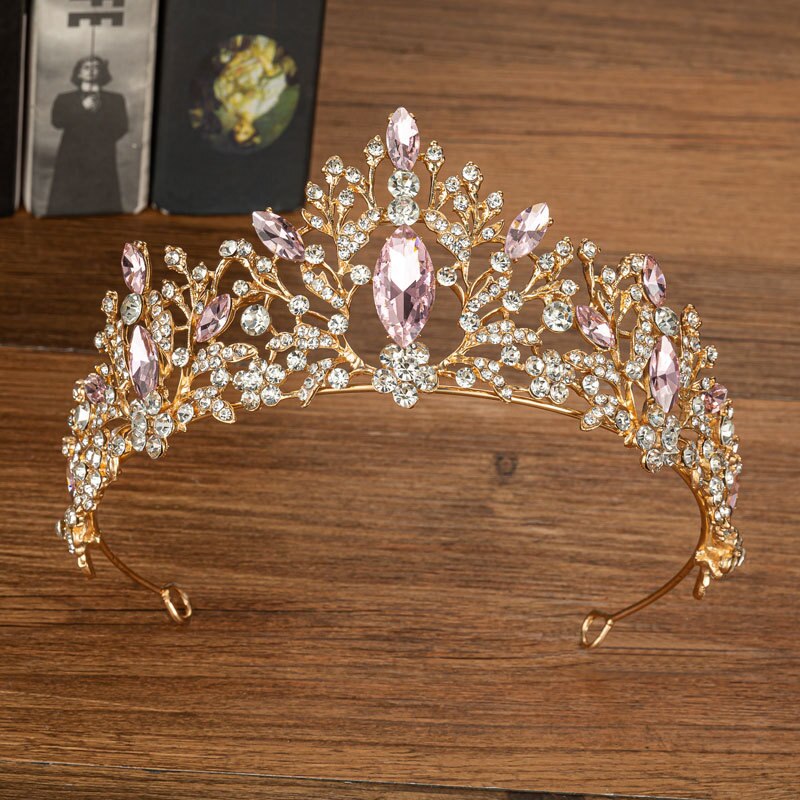 Luxury Crystal Bridal Jewelry Sets Tiara Wedding Dress Bride Crown Jewelry Set