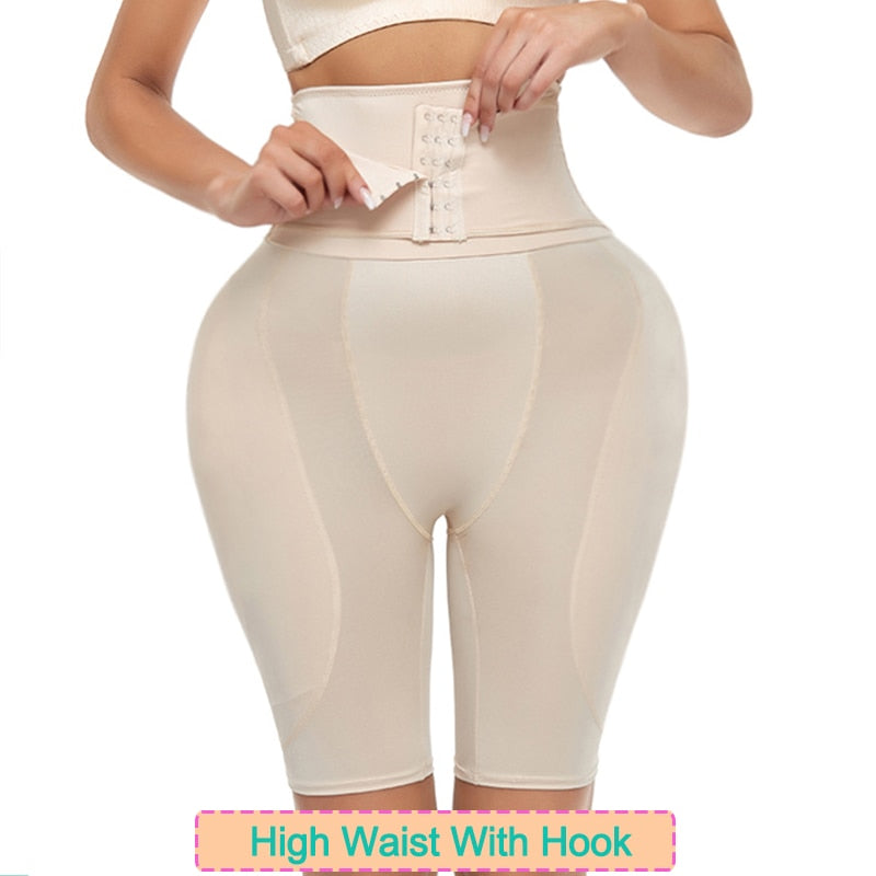 Women Hip Pads High Waist Trainer Shapewear Body Tummy Shaper Fake Ass Butt Lifter Booties Enhancer Booty Lifter Thigh Trimmer