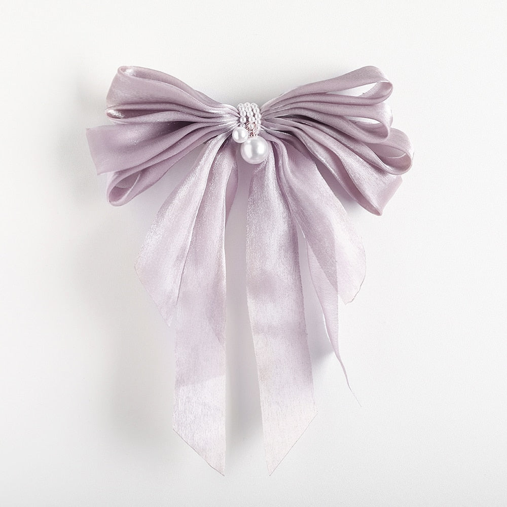 Exaggerated Yarn Bow Hair Clip Hair Accssories Sweet Organza Oversized Hairpins Woman Girls Korean Fashion Hairgrips Headdress