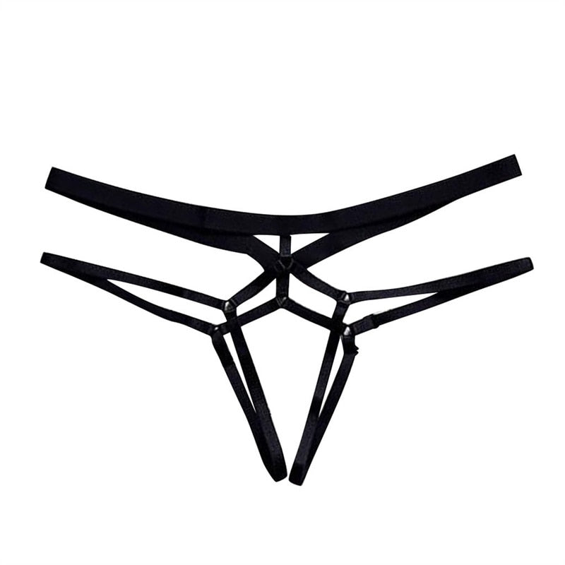 Women Sexy Toy Panties Transparent Beautiful Buttocks Lace Thong Bondage Toys Adult Swing Lingerie