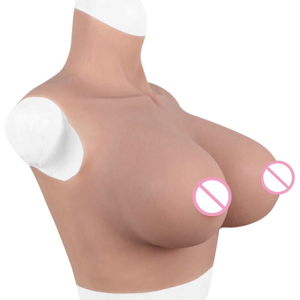 Fake Boobs Tits Enhancer Transgender Realistic Silicone Breast Forms  Sissy Drag Queen Crossdresser Breastplates