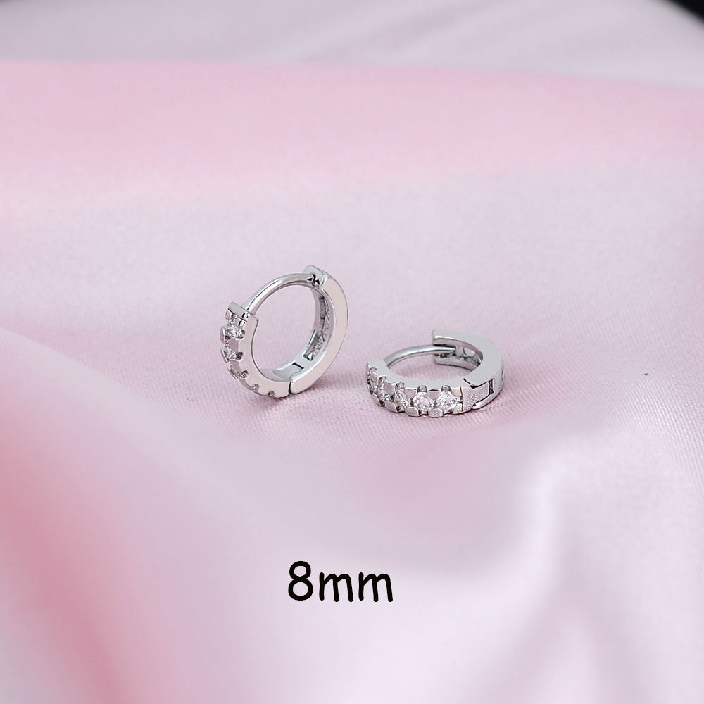 2 Pcs Rainbow Tiny Rings Cartilage Small Helix Piercing Conch Earlobe Tragus Circle