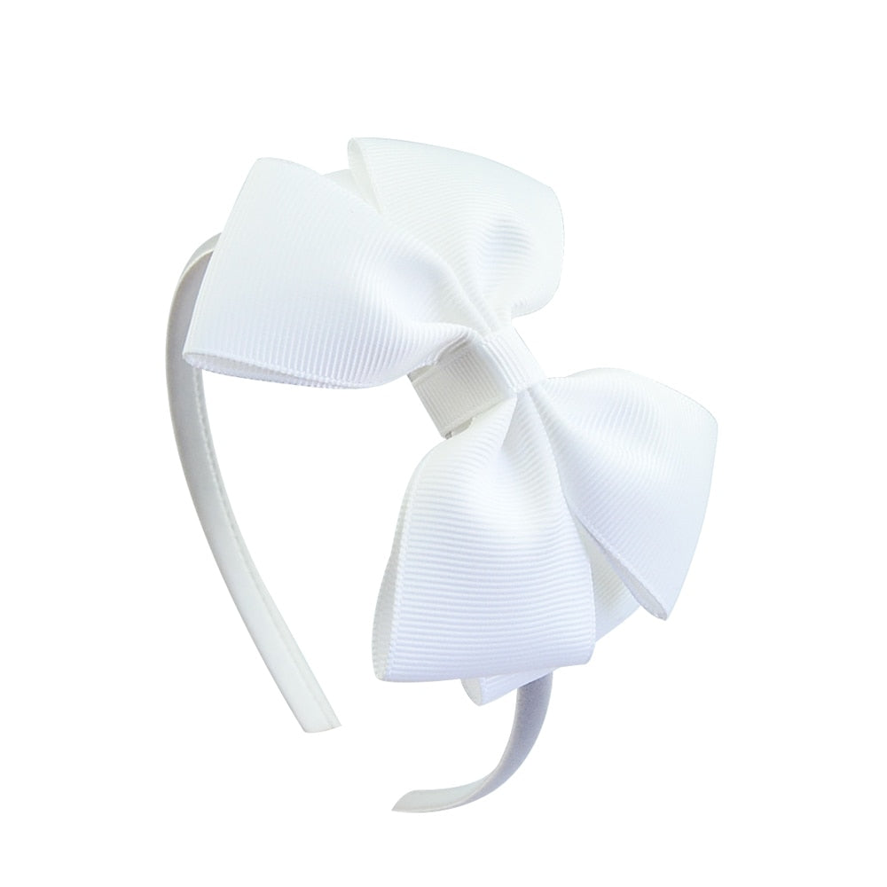 Solid Hairbands Princess Hair Accessories Lady Bowknot Ribbon Hairbands Hair Decor