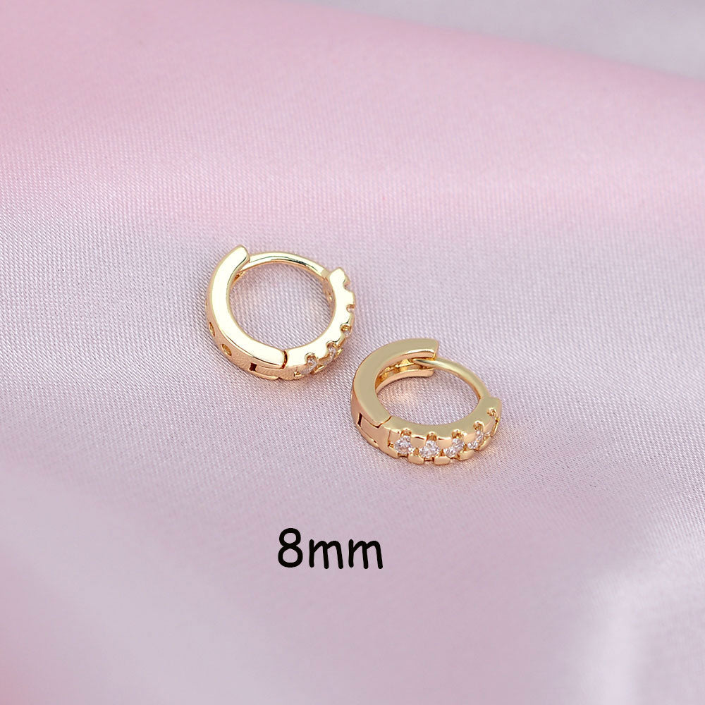 2 Pcs Rainbow Tiny Rings Cartilage Small Helix Piercing Conch Earlobe Tragus Circle