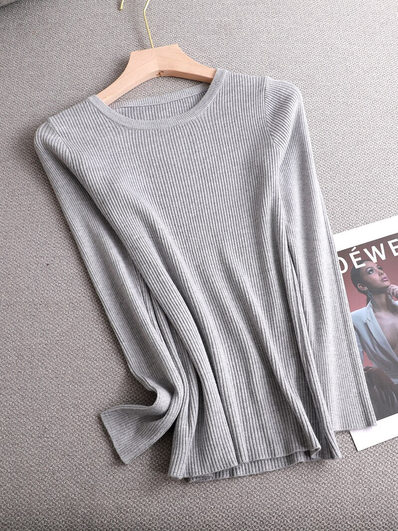 winter clothes Knitted woman sweaters Pullovers spring Autumn Basic women's jumper