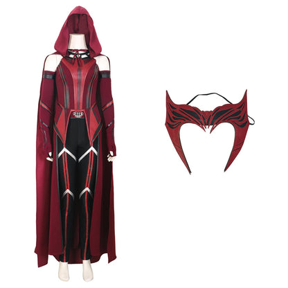 Wanda Vision Scarlet Cosplay Witch Maximoff Cosplay Costume Outfits