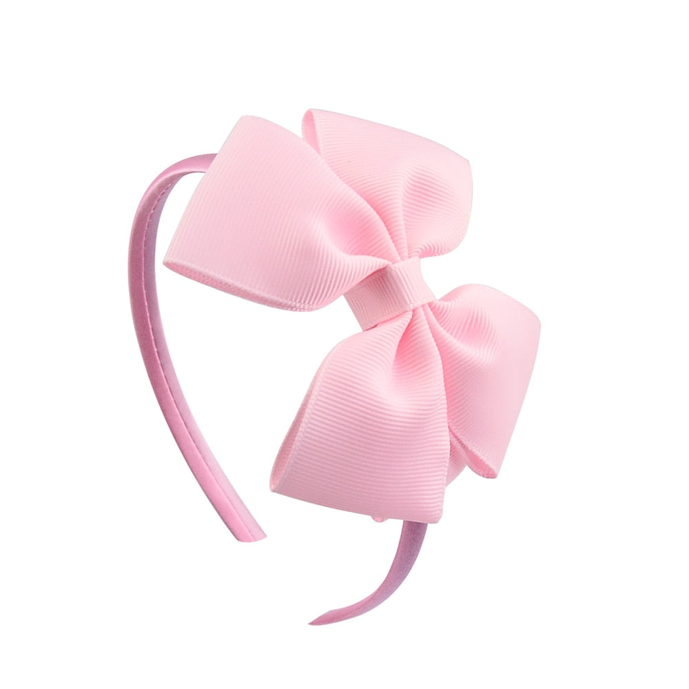 Solid Hairbands Princess Hair Accessories Lady Bowknot Ribbon Hairbands Hair Decor