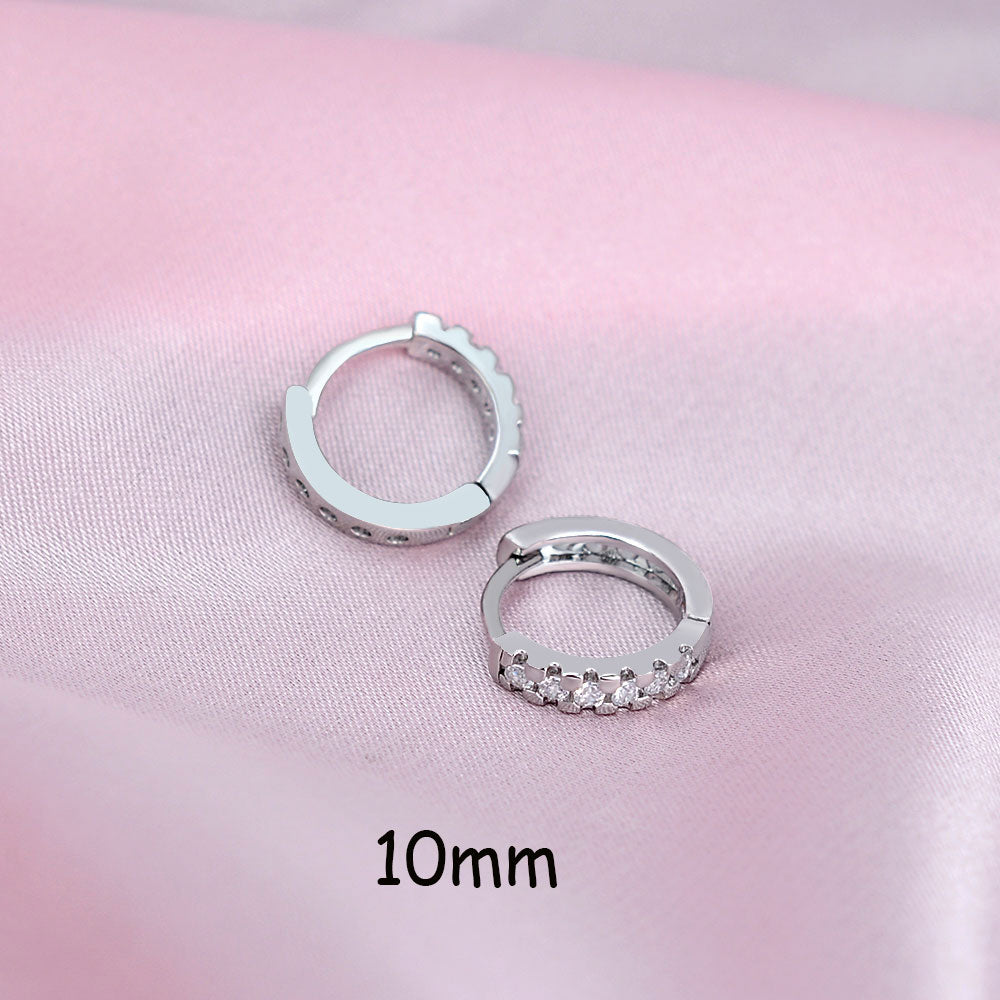 2 Pcs Rainbow Tiny Rings Cartilage Small Helix Piercing Conch Earlobe Tragus Circle