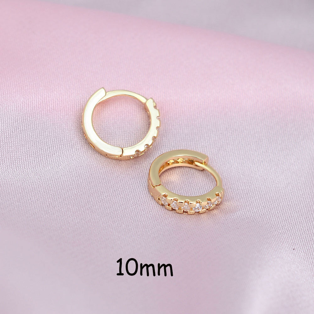 2 Pcs Rainbow Tiny Rings Cartilage Small Helix Piercing Conch Earlobe Tragus Circle