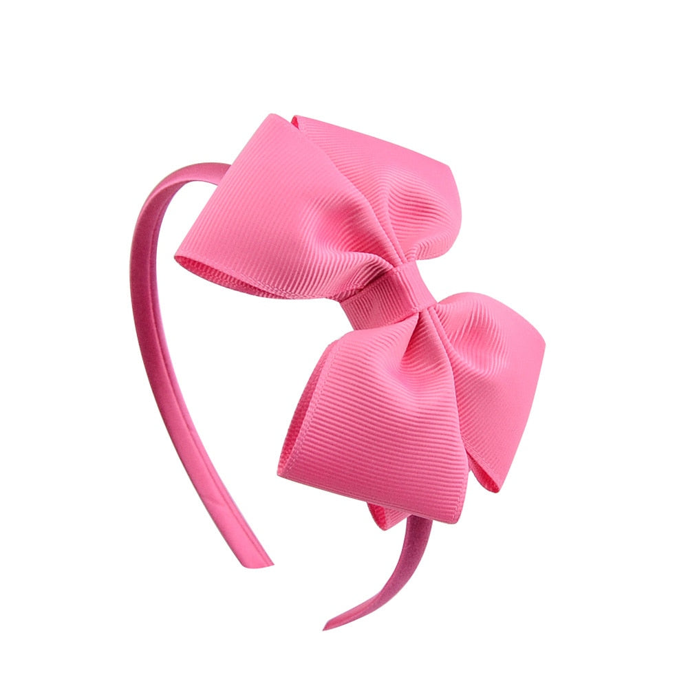 Solid Hairbands Princess Hair Accessories Lady Bowknot Ribbon Hairbands Hair Decor