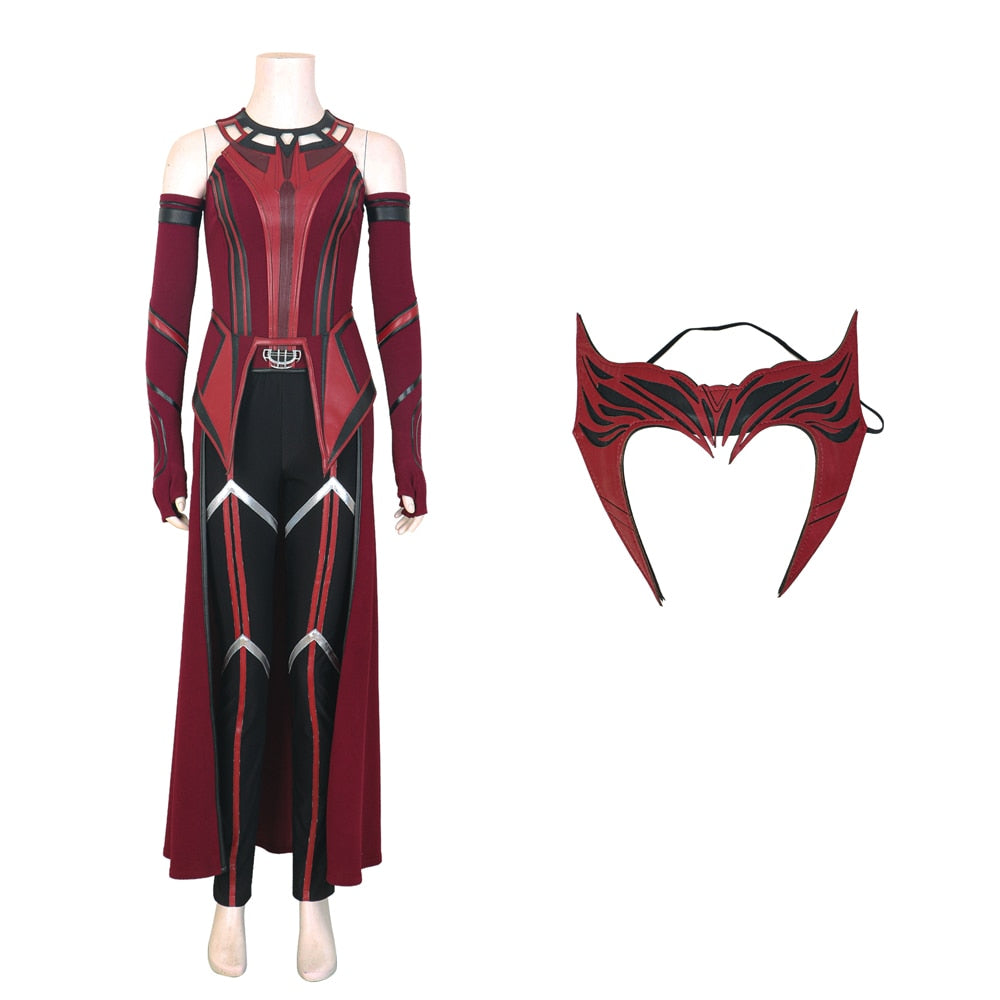 Wanda Vision Scarlet Cosplay Witch Maximoff Cosplay Costume Outfits