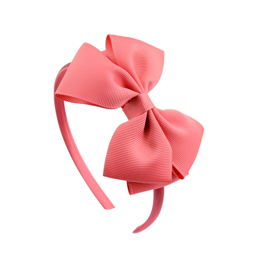 Solid Hairbands Princess Hair Accessories Lady Bowknot Ribbon Hairbands Hair Decor