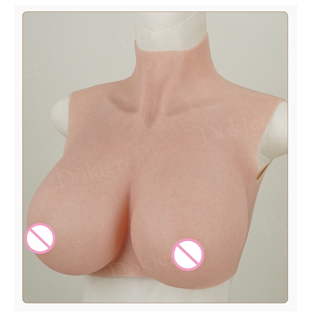 Realistic Silicone Breast Forms Fake Boobs Tits Shemale Transgender Sissy Drag Queen Crossdresser Breastplates Cosplay