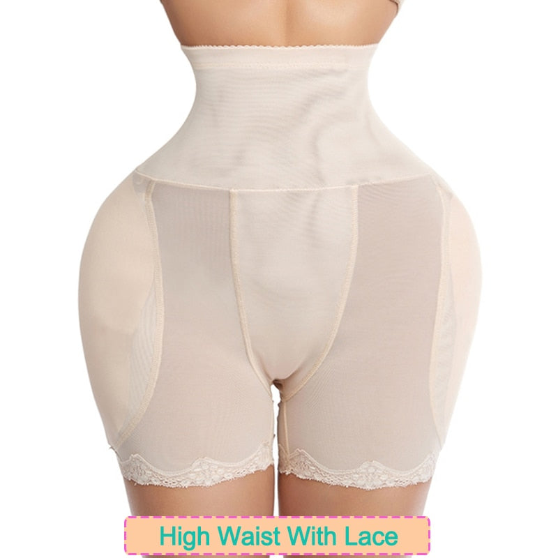 Women Hip Pads High Waist Trainer Shapewear Body Tummy Shaper Fake Ass Butt Lifter Booties Enhancer Booty Lifter Thigh Trimmer