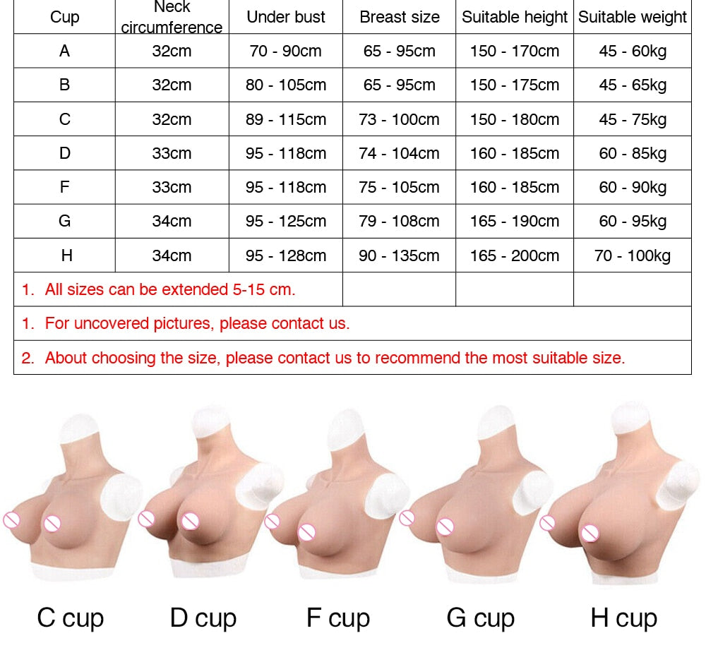 Fake Boobs Tits Enhancer Transgender Realistic Silicone Breast Forms  Sissy Drag Queen Crossdresser Breastplates