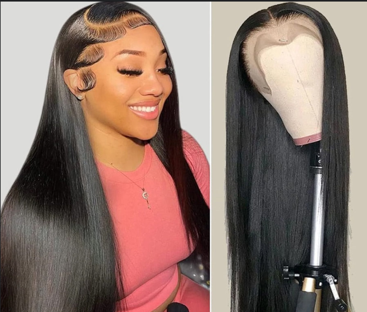 HD Lace Frontal Wig Straight Human Hair Wigs 180% 13x4/6 Transparent Lace Front Wigs