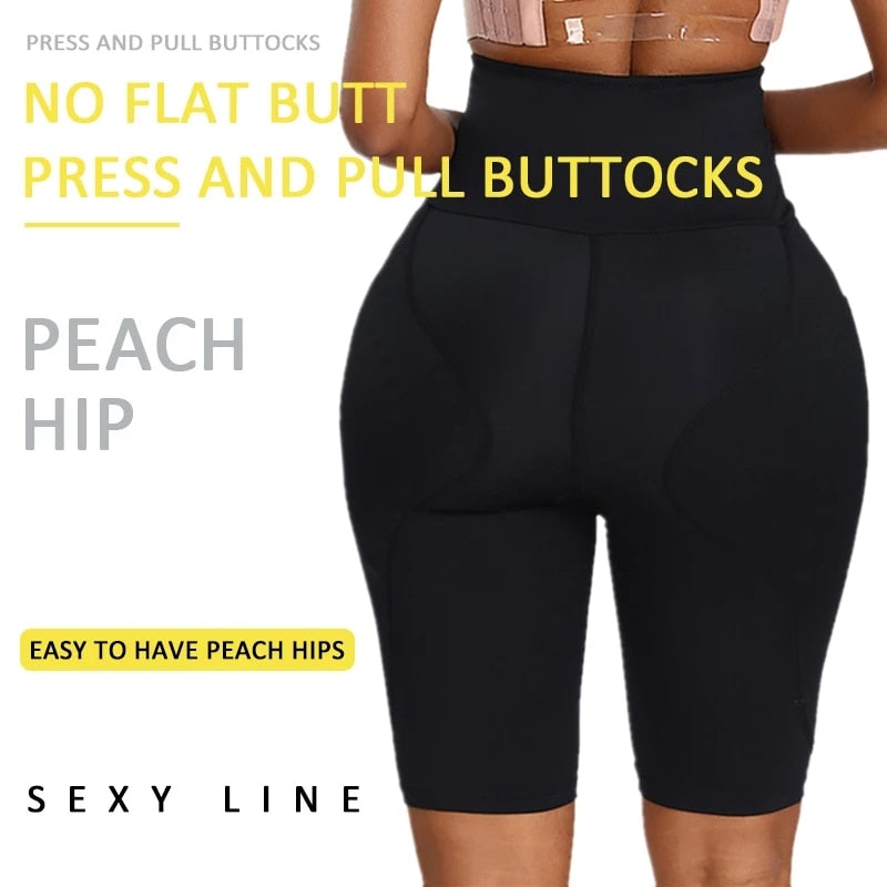 Women Hip Pads High Waist Trainer Shapewear Body Tummy Shaper Fake Ass Butt Lifter Booties Enhancer Booty Lifter Thigh Trimmer