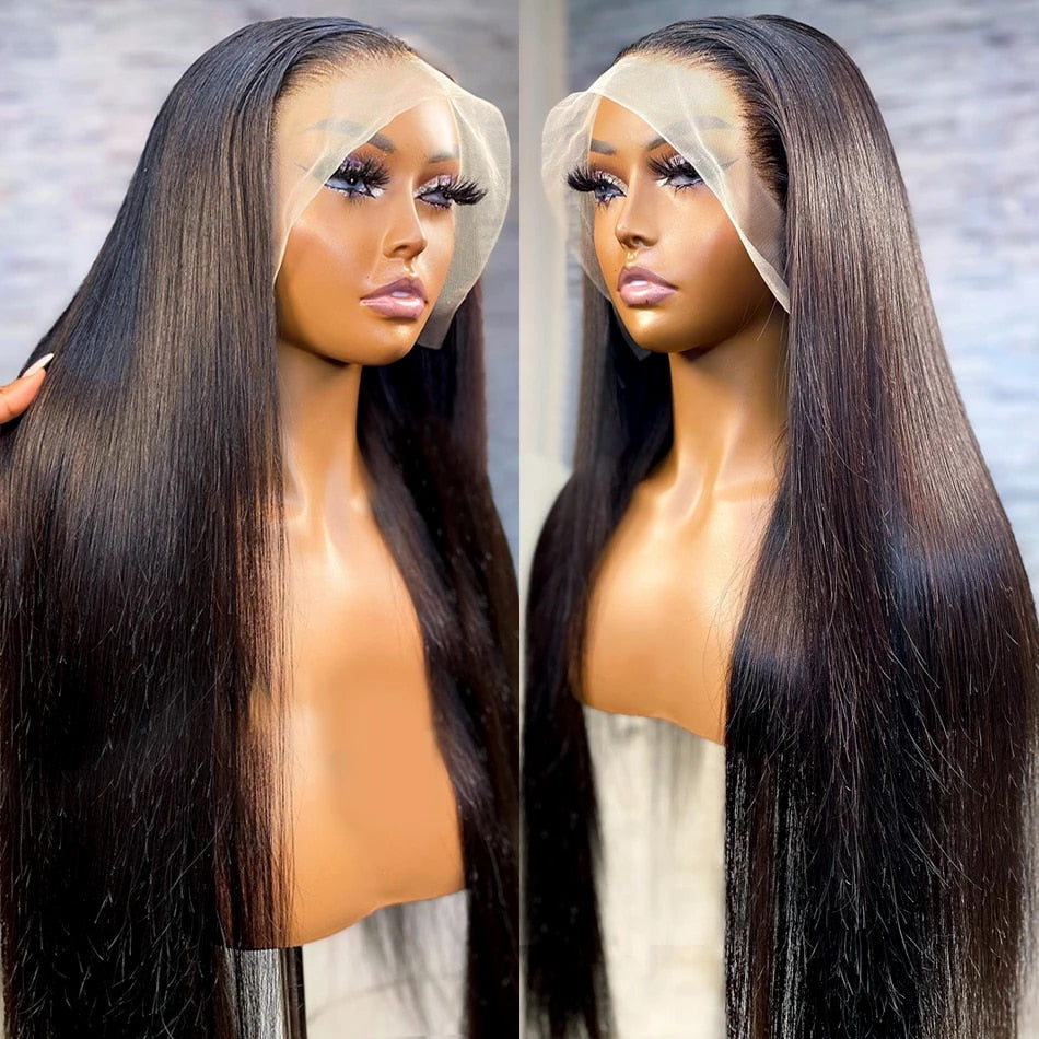 HD Lace Frontal Wig Straight Human Hair Wigs 180% 13x4/6 Transparent Lace Front Wigs