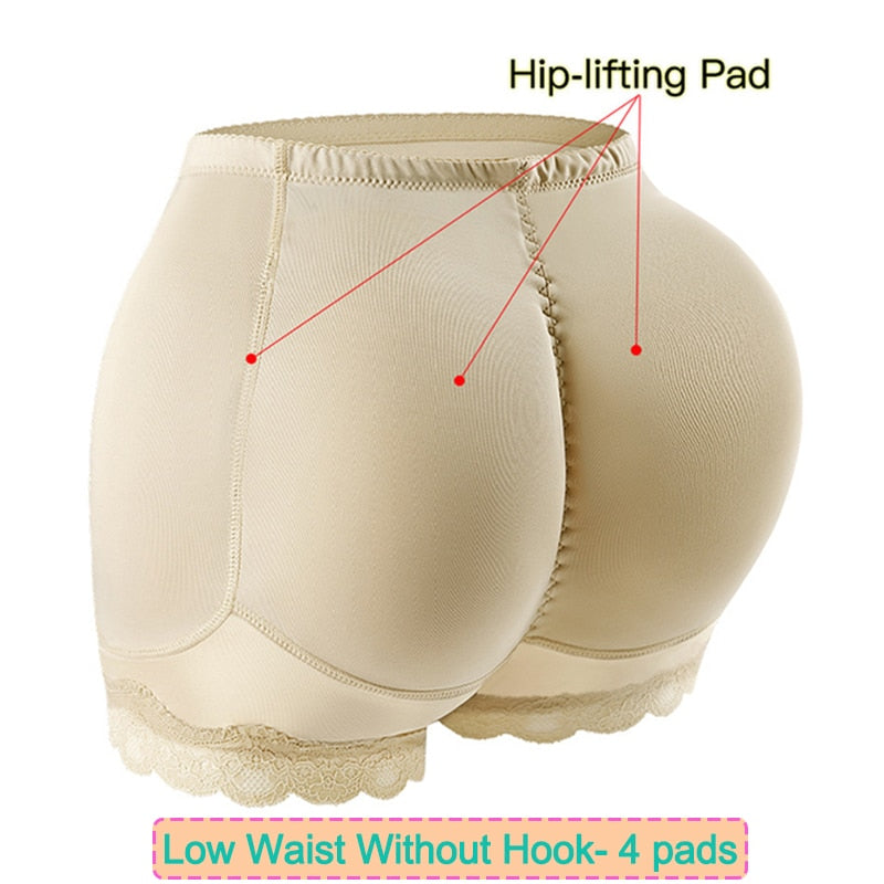 Women Hip Pads High Waist Trainer Shapewear Body Tummy Shaper Fake Ass Butt Lifter Booties Enhancer Booty Lifter Thigh Trimmer