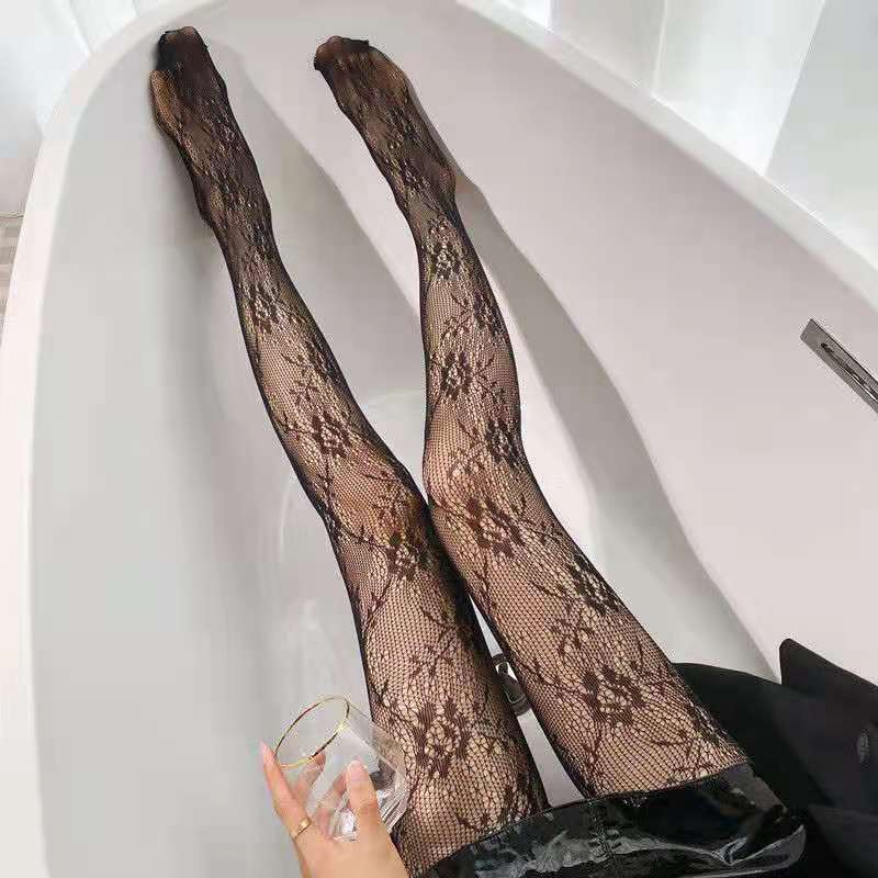 Sexy Lingerie Hollow Out Pantyhose Fishnet Hosiery Mesh Nylon Long Stockings