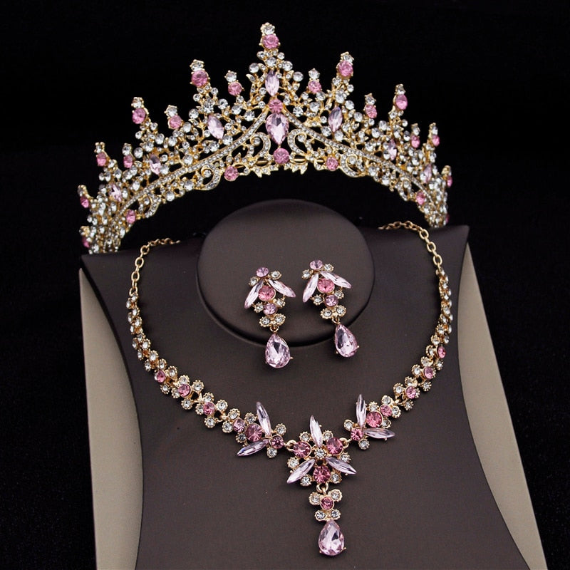 Royal Queen Bridal Jewelry Sets  Luxury Tiaras Crown Sets