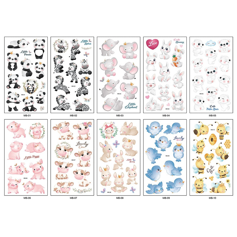 Unicorn Temporary Tattoos Stickers Unicorn Decoration Unicorn Waterproof Tattoo For Kids